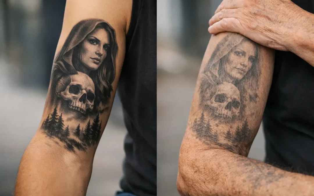 How Do Black and Grey Tattoos Age Over Time?